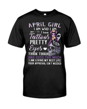 Load image into Gallery viewer, Tattoos Pretty Eyes Gift For April Girl T-Shirt Hoodie