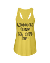 Load image into Gallery viewer, Redhead Good Morning White Mug Ladies Flowy Tank
