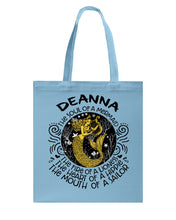 Load image into Gallery viewer, Deanna The Soul Of Mermaid Horoscope T-Shirt Basketweave Tote Bag