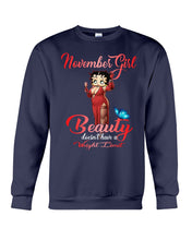 Load image into Gallery viewer, November Girl Sexy Beauty T-Shirt Sweatshirt