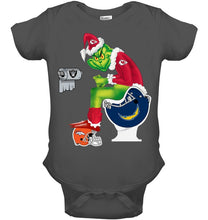 Load image into Gallery viewer, Funny Grinch Kansas Chief Christmas Gift Tee Baby Onesie