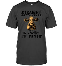 Load image into Gallery viewer, But Heifer I Am Trying For Cow Lovers Shirt Guys Tee