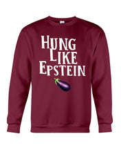 Load image into Gallery viewer, Hung Like Epstein Funny Quote Shirt Sweatshirt