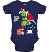 Load image into Gallery viewer, Funny Grinch Kansas Chief Christmas Gift Tee Baby Onesie