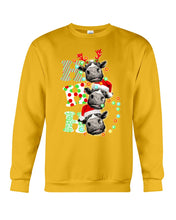 Load image into Gallery viewer, Funny Cows Ho Ho Ho Christmas Gift For Cow Lovers Sweatshirt