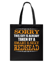 Load image into Gallery viewer, Redhead Morning Person December 25Th Christmas Gift Basketweave Tote Bag