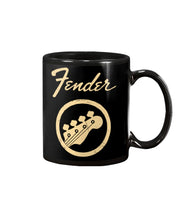 Load image into Gallery viewer, Guitar Lovers Fender Black T-Shirt Mug