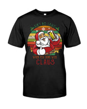 Load image into Gallery viewer, Santa Claus Beer Gift For Christmas Black T-Shirt Guys V-Neck