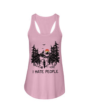 Load image into Gallery viewer, I Hate People Printing T-Shirt Ladies Flowy Tank