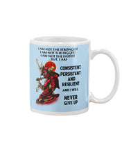 Load image into Gallery viewer, Samurai Consistent Persistent Resilient Quote T-Shirt Mug