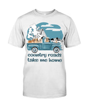 Load image into Gallery viewer, Country Road Golden Retriever Guys Tee
