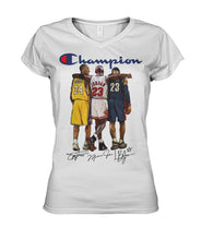 Load image into Gallery viewer, Nba Champions Jordan Bryant James Legends Ladies V-Neck