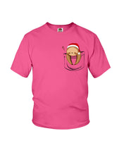 Load image into Gallery viewer, Pocket Slothmas Christmas Gift Funny T-Shirt Youth Tee