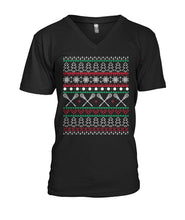Load image into Gallery viewer, Funny Ugly Christmas Sweater Lacrosse Guys V-Neck