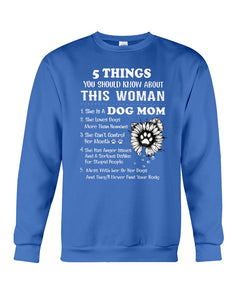 Dog Mom Gift For Dog Lovers Black Quote T-Shirt Sweatshirt