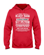 Load image into Gallery viewer, Lucky Man Have Sexy Girlfriend Gift For Couple Tee Hoodie