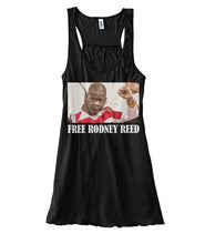 Load image into Gallery viewer, Free Rodney Reed Raise Your Voice 2 Ladies Flowy Tank