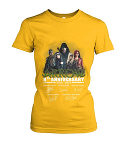 Arrow 8Th Anniversary Gift For Fans Black T-Shirt Ladies Tee