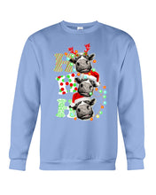 Load image into Gallery viewer, Funny Cows Ho Ho Ho Christmas Gift For Cow Lovers Sweatshirt