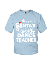 Load image into Gallery viewer, Santa Dance Teacher Christmas Shirt Youth Tee