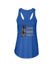 Load image into Gallery viewer, K9 Dog Hero Zero Bark Thirty Ladies Flowy Tank