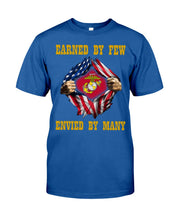 Load image into Gallery viewer, Earned By Few Envied By Many Black T-Shirt Guys Tee