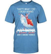 Load image into Gallery viewer, Girl Loves Reading Book And Dance Ballet Gift For Girls T-Shirt Guys Tee