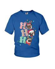 Load image into Gallery viewer, Pug Lover Christmas Hohoho Funny T-Shirt Youth Tee