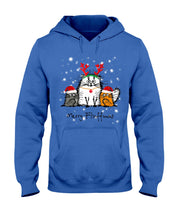 Load image into Gallery viewer, Merry Fluffmas Cute Cats Gift For Cat Lovers Hoodie