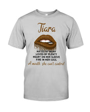 Load image into Gallery viewer, Tiara A Mouth She Can't Control Quote Name T-Shirt Guys Tee