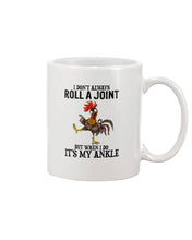 Load image into Gallery viewer, Chicken Roll A Joint Funny Quote T-Shirt For Friends Family Mug