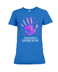 Alzheimers Awareness T-Shirt Ladies Tee