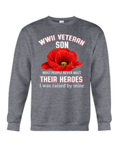 Load image into Gallery viewer, Wwii Veteran Son Gift For Veterab Mom Sweatshirt