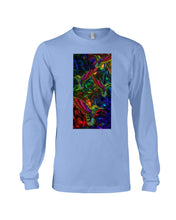 Load image into Gallery viewer, Hummingbird Cosmic Light Color Black T-Shirt Unisex Long Sleeve