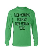 Load image into Gallery viewer, Redhead Good Morning White Mug Unisex Long Sleeve