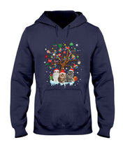 Load image into Gallery viewer, Christmas Tree Cat Lovers Cute Funny T-Shirt Hoodie