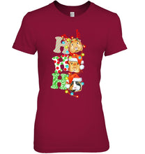 Load image into Gallery viewer, Santa Claus Ho Ho Ho Christmas Gift For Guinea Pigs Lovers Ladies Tee