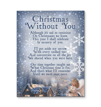 Load image into Gallery viewer, Christmas With You Vertical Poster Framed Canvas