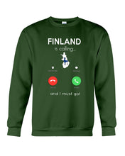 Load image into Gallery viewer, Finland Is Calling Funny Elf Christmas T-Shirt Sweatshirt
