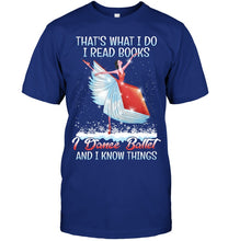Load image into Gallery viewer, Girl Loves Reading Book And Dance Ballet Gift For Girls T-Shirt Guys Tee
