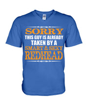 Load image into Gallery viewer, Redhead Morning Person December 25Th Christmas Gift Guys V-Neck