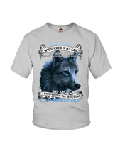 Load image into Gallery viewer, Wolf Lovers Trending Quote Tee Youth Tee