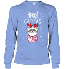 Load image into Gallery viewer, Funny Merry Catmas Christmas Gift Shirt Unisex Long Sleeve