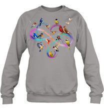 Load image into Gallery viewer, Bird Colorful Infinity Sign Sweatshirt