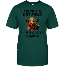 Load image into Gallery viewer, Heifer Not A Hot Mess Spicy Disaster Funny Quote Tee Guys Tee