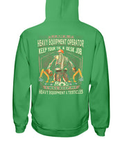 Load image into Gallery viewer, Heavy Equipment Operator Black T-Shirt Hoodie