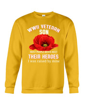 Load image into Gallery viewer, Wwii Veteran Son Gift For Veterab Mom Sweatshirt