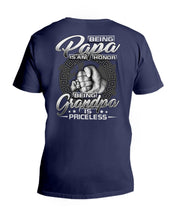 Load image into Gallery viewer, Gift For Grandpa Custom Design Family T-Shirt Guys V-Neck