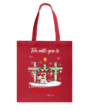 Load image into Gallery viewer, Savior Christ The Lord Gift For Christmas Gift T-Shirt Basketweave Tote Bag