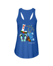 Load image into Gallery viewer, Love Turtle Gigilife Christmas Gift For Turtle Lovers Custom Design Tee Ladies Flowy Tank